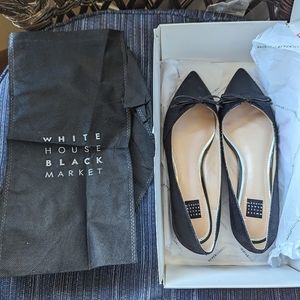 WHBM Jenn Black Flats